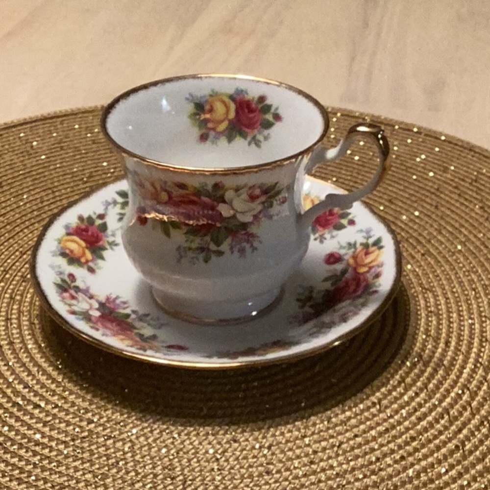 Vintage Royal Minister Fine Bone China Cup and Saucer.